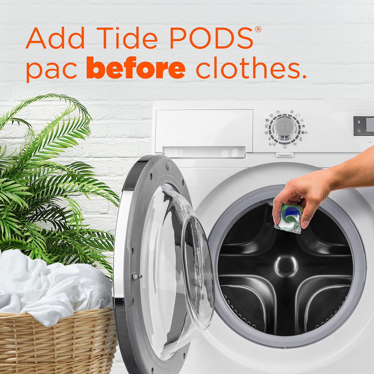 Tide Ultra OXI Power PODS with Odor Eliminators Laundry Detergent Pacs, 48 Count, For Visible and Invisible Dirt