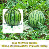 UCandy Pack 10 Plant Melon Supports Cages Cradles Trellis for Watermelon, Cantaloupe, Pumpkins, Strawberries Avoid Ground Rot (Light grenn)