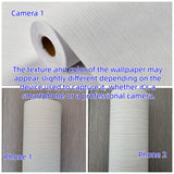Haimin Grasscloth Textured Wallpaper 24in X 393in Fabric Contact Paper White Wall Paper Linen Peel and Stick Self-Adhesive Thick Vinyl Embossed Film Wallpaper (White)
