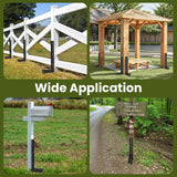 Housolution Fence Post Repair Kit,Separated Fence Post Anchor,1 Pack