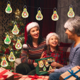 Christmas Ornaments Building Block Set, Compatible with Lego Christmas Tree Decorations Bulbs with Warm Light, Santa Claus Sleigh Phone Booth Fireplace Building Sets Gifts Stocking Stuffers (5 Pack)