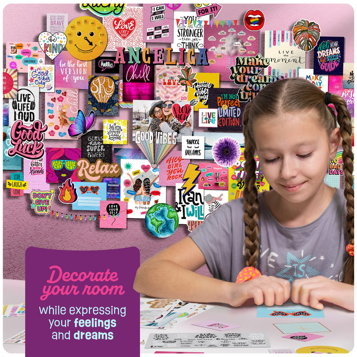 Wall Collage Kit for Teen & Tween Girls - Teens Creative Crafts Kits