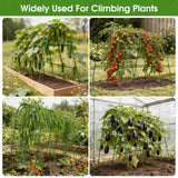 MQHUAYU Cucumber Trellis for Raised Bed,U-Shape Garden Trellis for Climbing Plants Outdoor, Metal Arch Vegetables Trellis, Plant Support for Vine (Green, 63" Lx21.6 Wx47.2 H-Large)
