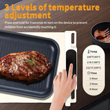 Food Warming Mat,Fast Heating Silicone Electric Warming Tray With 3 Level Temperature and 3 Level Timer, Roll Up Buffet Hot Plates Heat Pads, Portable Foldable Food Warmer For Parties Home white