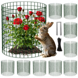 Unves 10 Set Plant Protectors from Animals, 12" x 12" Wire Plant Cages