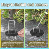 ReTang 200Pcs Landscape Staple Gaskets, Plastic Garden Stake Washers