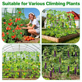 Cucumber Trellis for Raised Bed, U-Shape Garden Trellis for Climbing Plants Outdoor, Metal Arch Trellis for Vegetables, Plant Support for Tomato, Pea, Zucchini(63" L×30" W×47.2" H-Large)