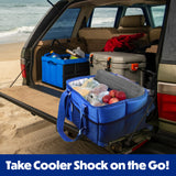 Cooler Shock Ice Packs, Reusable, Premium, Large Ice Pack and Lunch Cooler Set for Long Term Use, Cools Faster Than Ice, Cooler Accessories, Gray, 2 Pack