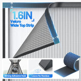 Heavy Duty Magnetic Screen Door Mesh - Auto-Sealing Hand-Free Door Net Screen with 50 Magnets, Pet & Kid Friendly, PET Fine Mesh Doors Screens Keep Bugs & Mosquitos Out Fits Front Doors Size 32” x 80”