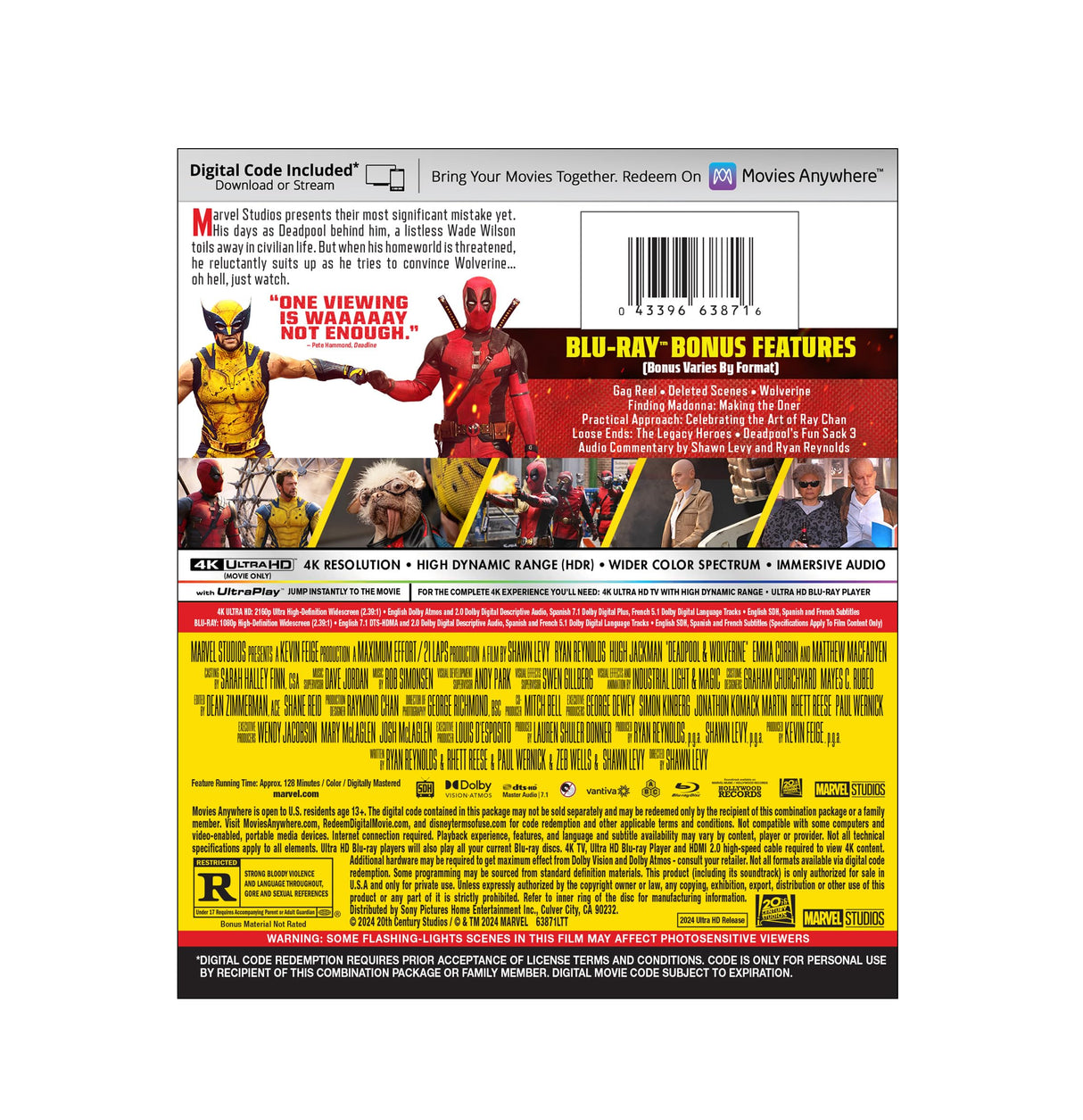 Deadpool & Wolverine - 4K + Blu-ray + Digital [4K UHD]