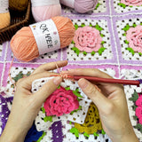 QKHEE Yarn for Crocheting and Knitting 12 * 1.76 Oz (50G) /195yd,Fine/Fingering Weight (1),Cotton 60% Acrylic40%,Soft Yarn kit for Making Granny Squares and amigurumi (Christmas Color)
