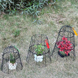 XMxoTxo 6 Packs 11.4" D x 17.7" H Garden Cloches for Plants,Upgraded Triple Combination,Rustproof Chicken Wire Cloches Flip-Top Design,Plant Protectors from Animals,Ideal for Outdoor Plant Protection