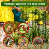 Warmfarm DIY Metal Plant Protectors from Deer, Garden Fencing Animal Barrier Size 11.8 * 15.7 inches, Mesh Plant Cage Chicken Wire Cloche for Plants with Stakes and Nylon Cables