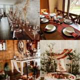 12 Pack Beige Cheesecloth Table Runner 10ft Boho Gauze Cheese Cloth Table Runner Rustic Sheer Runner 120 inch Long for Christmas Wedding Bridal Baby Shower Birthday Table Decorations