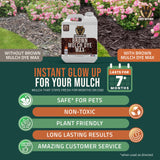 PetraMax Brown Mulch Dye Max, Refresh Fading Landscape (3600 sq ft, 64 oz)
