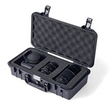 CHBAYI Waterproof Hard Storage Case Compatible with Canon EOS Rebel T7 DSLR Camera with EF18-55mm + EF 75-300mm Lens, Camera Protective Waterproof case with Foam (Camera/18-55mm&75-300mm Lenses case)