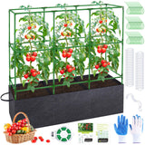 POILKMNI Tomato Cage 51×17×49 Inch with 46 Gallon Grow Bag