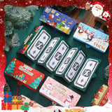 TecUnite 5 Pieces Christmas Money Holder Christmas Surprise Money Card Holder with 6 Slots Xmas Gift for Xmas Cash Card Supplies(Classic)