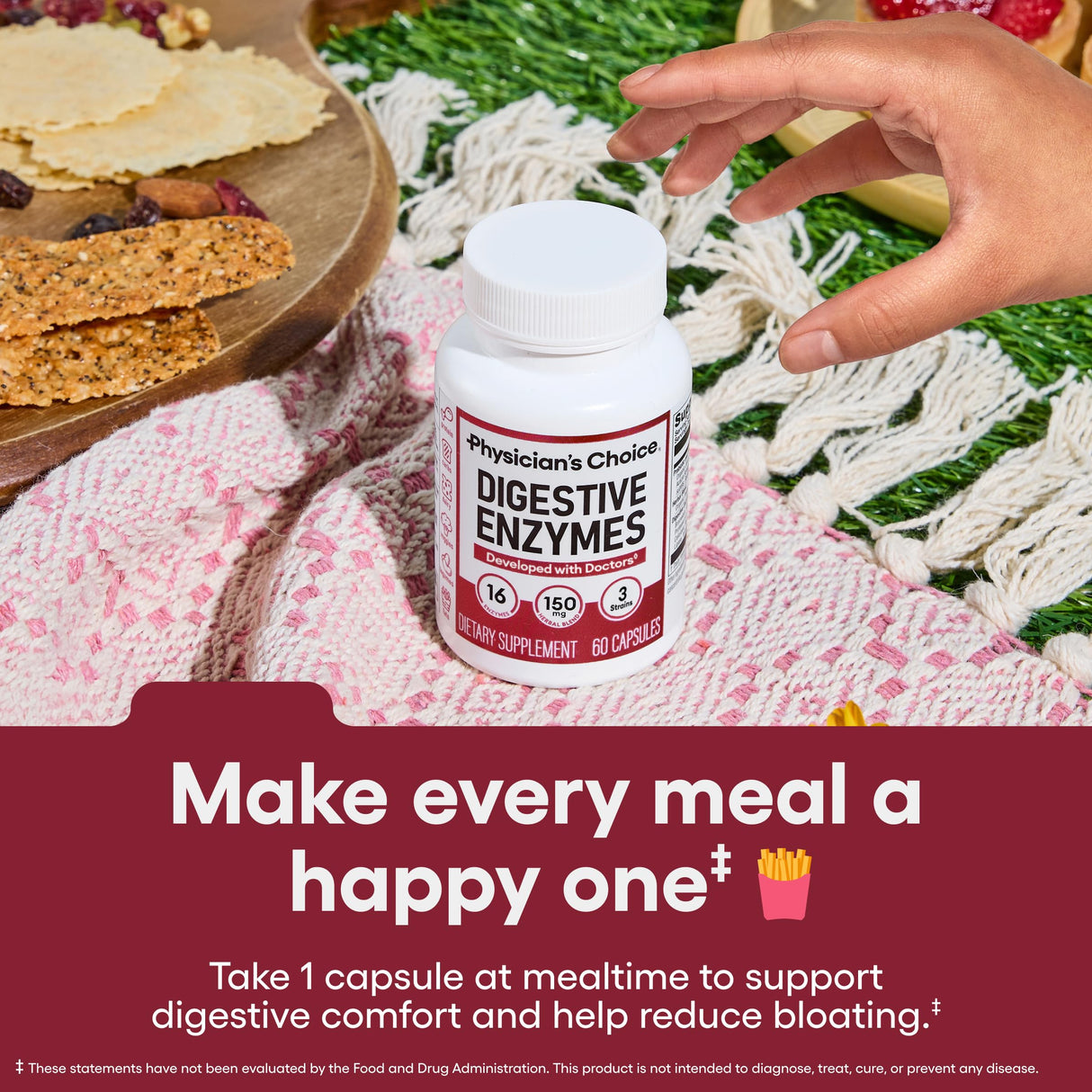 Physician's CHOICE - Optimal Gut Health Bundle: 60 Billion Probiotics + Digestive Enzymes for Digestive Comfort and Immune Support