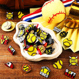 Knitgrip 60 Sport Trading Enamel Pins Bulk, Lapel Pin, 12 Style, Softball