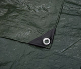 Amazon Basics Waterproof Multipurpose Camping Tarp with Reinforced Corners and Edges, Protective Cover, 9.5 x 11.3 Feet, Dark Green
