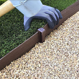 Aoipend 30 Pack Garden Landscape Stakes 10 inch Heavy Duty Plastic Stakes Tent Stakes Anchoring Spikes for Edging Terrace Board and Christmas Inflatables Garden Decorations Nails Brown