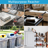 2025 Upgrade Grabber Reacher Tool, 360° Rotating Head, Wide Jaw, 32" Foldable, Trash Claw Grabbers for Elderly, Reaching Tool for Trash Pick Up Stick, Litter Picker, Arm Extension (Orange3)