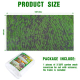Woanger 10 X 100 Ft White Garden Bug Netting Ultra Fine Mesh for Plants