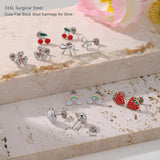18 Pairs Hypoallergenic Screw Back Earrings for Girls Women