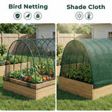 Gardzen Garden Hoops for Raised Beds Greenhouse Hoops, DIY Kit for Row Cover Garden Netting, All Season Plant Protection, 72 Pcs