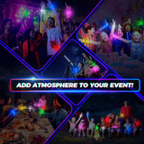 FANL 8/12/24 Pack LED Glow Bracelets, 8 Colors, Light Up Party Favors