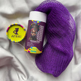 AFRIKI African Net Sponge, Authentic African Exfoliating Sponge, Black Owned, Back Scrubber, 45 inch Long for Normal to Sensitive Skin, for Daily use, Original Collection