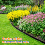 1.5 Inch x 100 FT Landscape Edging, Garden Edging Borders with 100pcs Upgrade Stakes, Flexible No Dig Plastic Garden Border for Lawn, Landscaping, Flower Beds and Yard