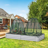 Homiton Pop up Garden Netting Cover Plant Guard Cover with 8 Stakes Bird Plant Tent Protector for Vegetables Fruits Flowers (1, 36 * 36 * 39 inch)