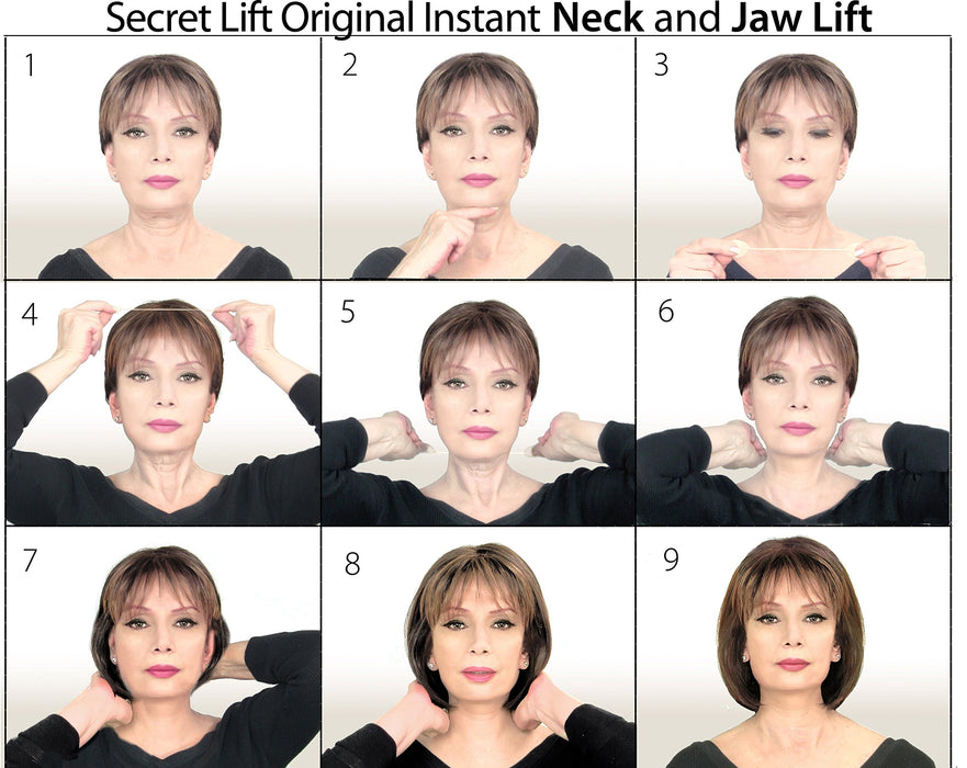 COSMESEARCH, Inc. Instant Face, Neck and Eye Lift (Dark and Light Hair)
