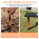 24 Pack Plastic Landscape Edging Anchoring Stakes,9.8 Inch, Brown