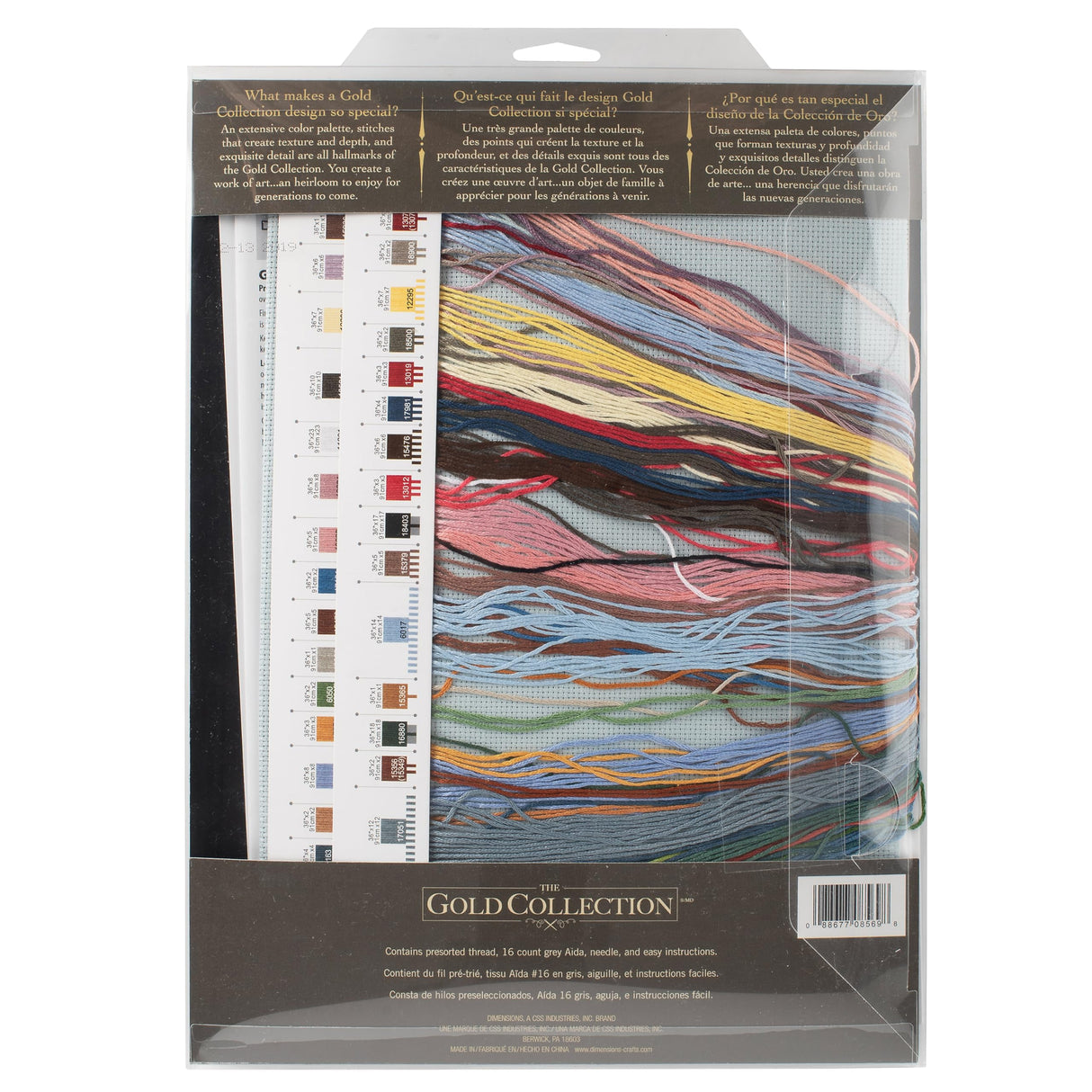 Dimensions Gold Collection Counted Cross Stitch Kit, Treasured Time Christmas Cross Stitch, 16 Count Dove Grey Aida, 16'' x 12''