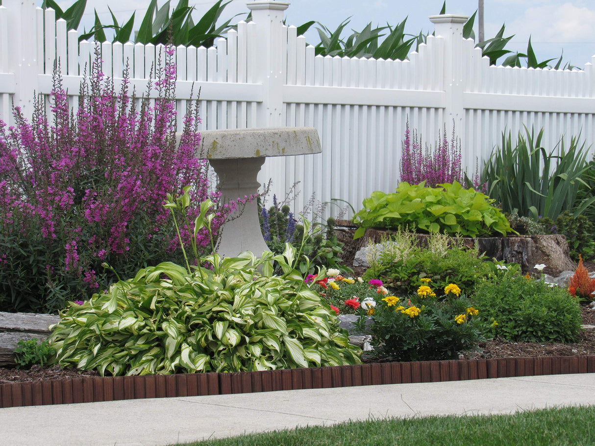 Flexible Brown Natural Lawn & Landscape Border Edging (8-Pack)