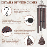 Bestie Gifts for Women, 32" Bronze Wind Chimes, Best Friend Birthday Gifts for Women, Friendship Gift for Birthday Christmas, Unique Bestie Gift Ideas for Woman Female Bestfriend BFF, Home Decor