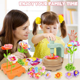 DIY Fabric Flower Bouquet Craft Kit, Educational Toy Gift Girls Toddlers 4+