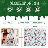 NORD ECO Christmas Throw Blanket, Christmas Decorations Gifts for Women, Sherpa Flannel Fleece Winter Holiday Blanket, Fluffy Cozy Soft Christams Throws for Couch Sofa Bed, Xmas Gnome, 50" X 60"