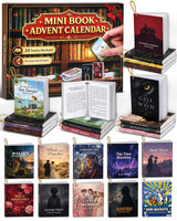Mini Book Advent Calendar 2026 for Book Lovers, 24 Christmas Ornaments