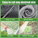 SWANGSA Garden Netting 10 X 50 FT 2 Pack, Ultra Fine Garden Mesh Plant Netting for Garden Protection Row Cover Raised Beds Screen, Protecting Plants Vegetables Flowers Fruit Trees
