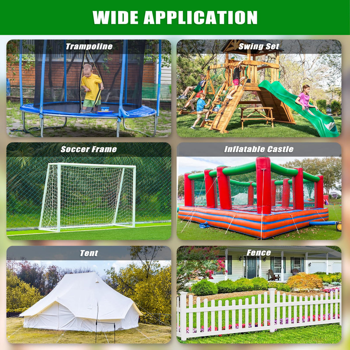 Insaga 24" Ground Anchors Screw in, 4 Pack Trampoline Anchors with L Bracket – Spiral Heavy Duty Earth Anchor for Shed, Swing Set, Mobile Home, Tent, Carport, Gazebo, Canopy, Playground, Playset