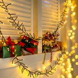 Ollny Cluster Christmas Lights 1000LED 49FT, Warm White Tree Lights 8 Modes Timer Remote, Waterproof String for Outdoor Indoor Outside Garland Xmas Decorations