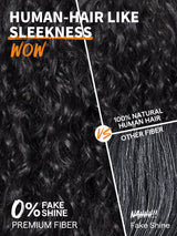 GORGIUS Shaggy Haircuts Natural Black Curly Wig with Bangs Crafted with Style-Archive Technology: Premium Fiber & Remy Human Hair Blended, Realistic Look with True Scalp