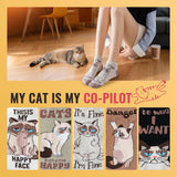 Funny Cat Ankle Socks for Women - Cute Cat Lover Stocking Stuffer Gifts