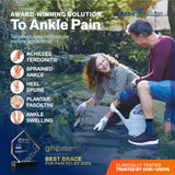 Modvel Foot & Ankle Brace Socks for Sprained Ankle Compression Sleeve - Plantar Fasciitis Relief Brace, Foot Support for pain Women & Men - Tendonitis & Arthritis Feet Sleeve, Stabilizing Ankles Wrap