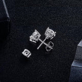 MDFUN Stud Earrings for Women Hypoallergenic Cubic Zirconia Earring 3MM