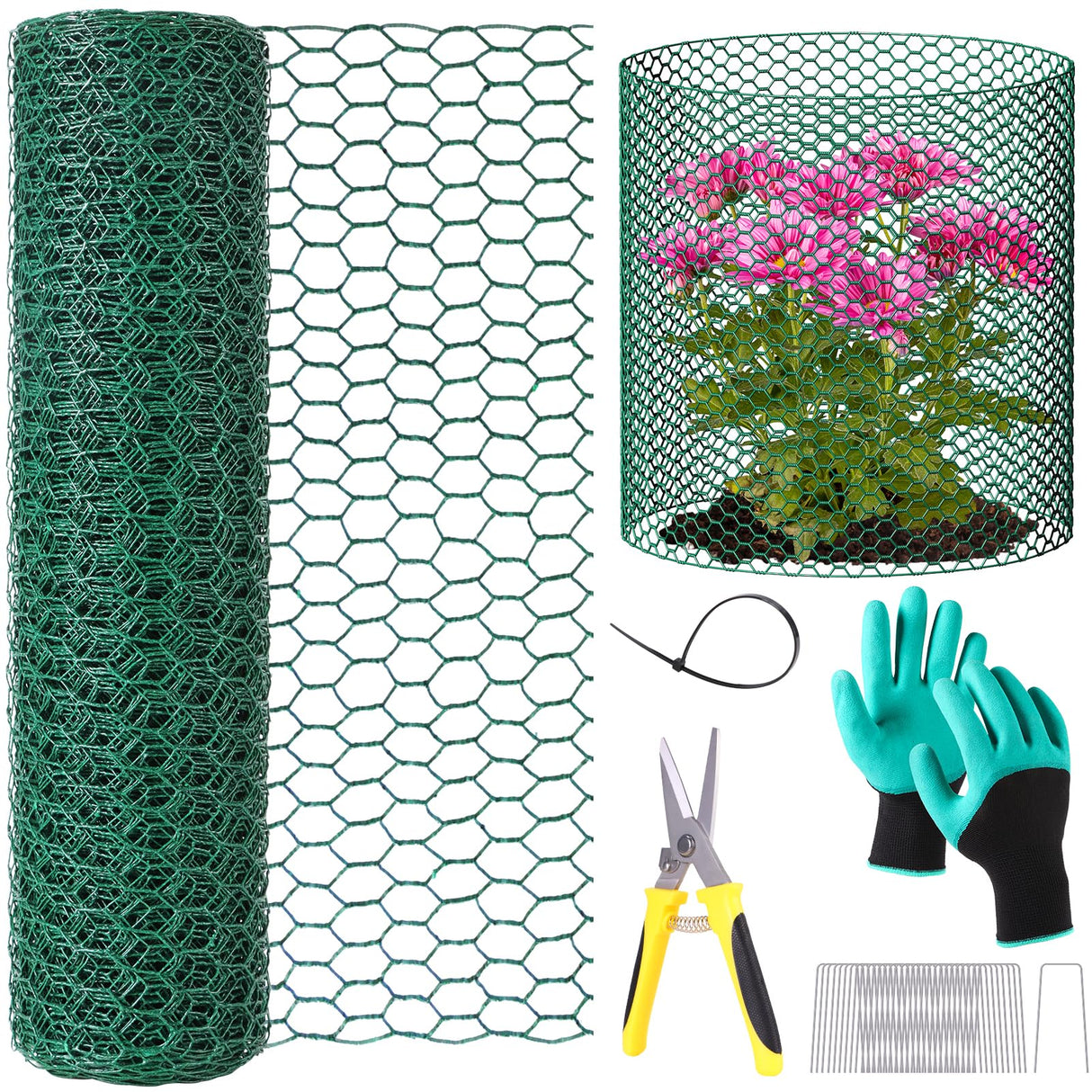 32.8ftx16In Plant Protectors from Animals,Plant Cages for Outdoor Plants